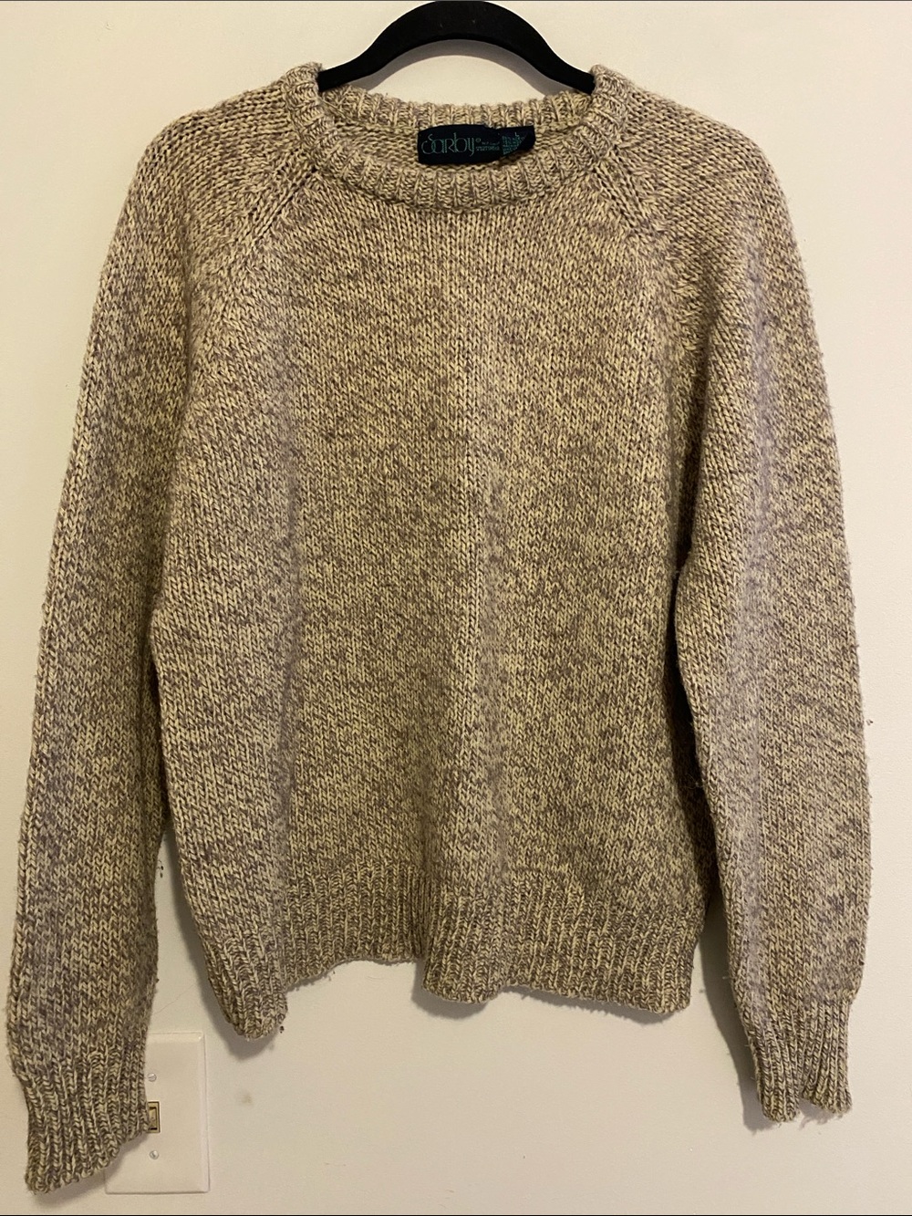 Cozy Neutral Marled Turtleneck Sweater - Women's Cream